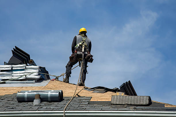 Professional Gutter Installation technician working in Vail, CO